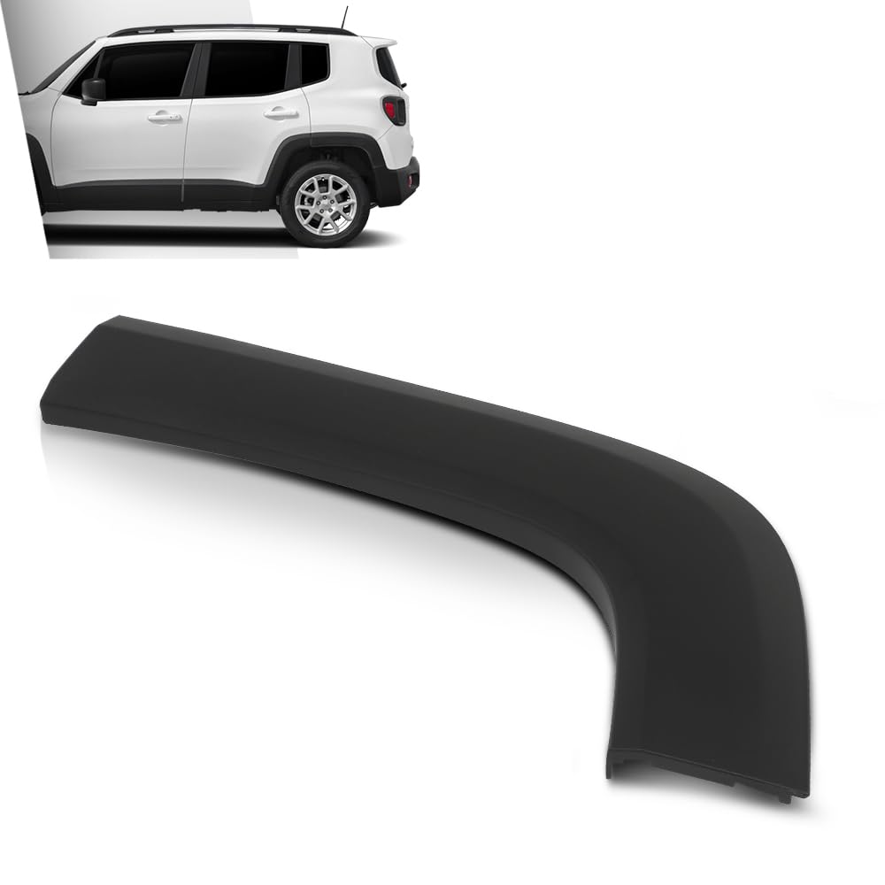 G-PLUS Rear Door Molding Fender Flare Trim Compatible with Jeep Renegade 2015-2023 Fender Flares Wheel Opening Panel 5XB67LXHAA, CH1790104 Driver Side