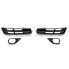 G-PLUS Front Bumper Lower Fog Light Grille Covers Pair Compatible with Audi Q7 Standard Base Model 2010 2011 2012 2013 2014 2015 (Not Fit Audi Q7 S-Line Model) 4L0807681B, 4L0807682B Black