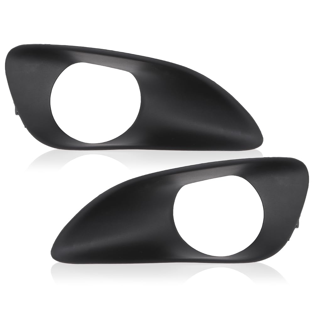 G-PLUS Front Bumper Fog Light Driving Lamp Cover Trim Compatible with Toyota Yaris Sedan 2007-2013/Fit Toyota Vios Limo (XP90) 2007-2013/Fit Belta 2006-2012 52127-0D190, 52128-0D090