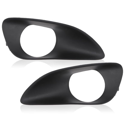 G-PLUS Front Bumper Fog Light Driving Lamp Cover Trim Compatible with Toyota Yaris Sedan 2007-2013/Fit Toyota Vios Limo (XP90) 2007-2013/Fit Belta 2006-2012 52127-0D190, 52128-0D090