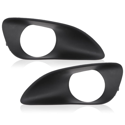 G-PLUS Front Bumper Fog Light Driving Lamp Cover Trim Compatible with Toyota Yaris Sedan 2007-2013/Fit Toyota Vios Limo (XP90) 2007-2013/Fit Belta 2006-2012 52127-0D190, 52128-0D090