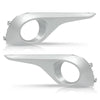 G-PLUS Front Fog Light Lamp Cover Trim Pair, Compatible with Toyota Highlander 2011 2012 2013 TO1038154 TO1039154 814810E060 814820E080, Driver & Passenger Side Fog Light Trim Silver