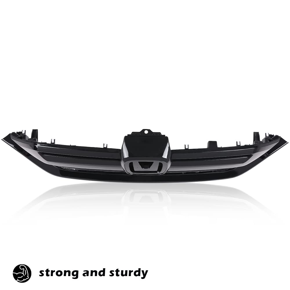 G-PLUS Front Upper Grille Assembly Compatible with 2020-2022 Honda CR-V CRV Honeycomb 71121TLAA60