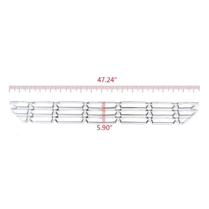 G-PLUS Grille Insert Chrome Snap On Front Lower Compatible With Chevy Silverado 1500 2016-2018 Chrome Inserts Grille