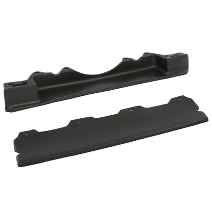 G-PLUS 10PCS Bumper Fillers Compatible with Cadillac Deville/Fleetwood/Brougham 1980-1992 Front & Rear Fiberglass Black