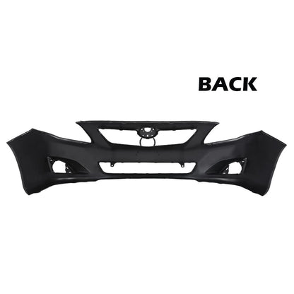 G-PLUS Front Bumper Cover Compatible with Toyota Corolla Sedan 2009 2010, Not Fit S/XRS Models, 615343423104 TO1000343 5211902990, Black Primered