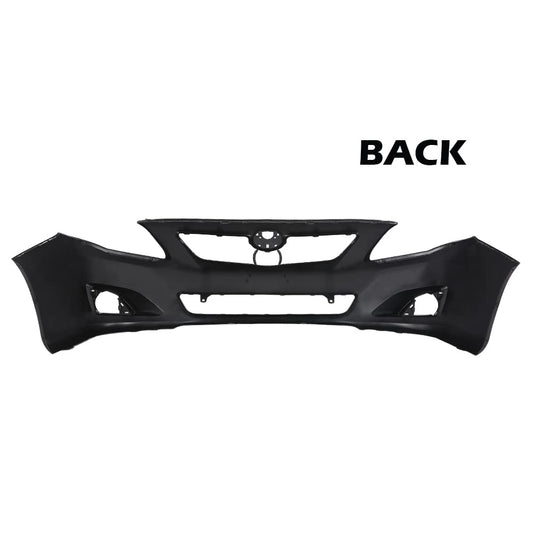 G-PLUS Front Bumper Cover Compatible with Toyota Corolla Sedan 2009 2010, Not Fit S/XRS Models, 615343423104 TO1000343 5211902990, Black Primered