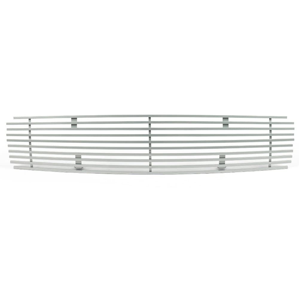 G-PLUS Front Upper Bumper Chrome Billet Grille Grill Insert Compatible With Nissan Maxima 2009-2014 Hood Molding (Silver)