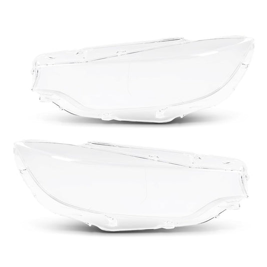G-PLUS Headlight Lens Cover Compatible with BMW 4-Series F32 F33 F36 2018-2020 Fit BMW M4 F82 F83 2018-2020 Left & Right Pair Front Headlamp Lens Cover Clear