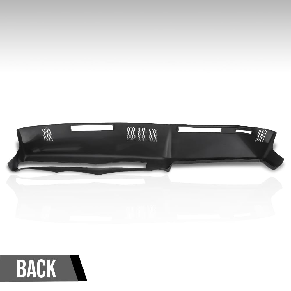 G-PLUS TPE Dashboard Dash Cover Compatible with Chevy GMC Full Size Pickup 1981-1987, Fit Chevy GMC SUV 1981-1991 Black
