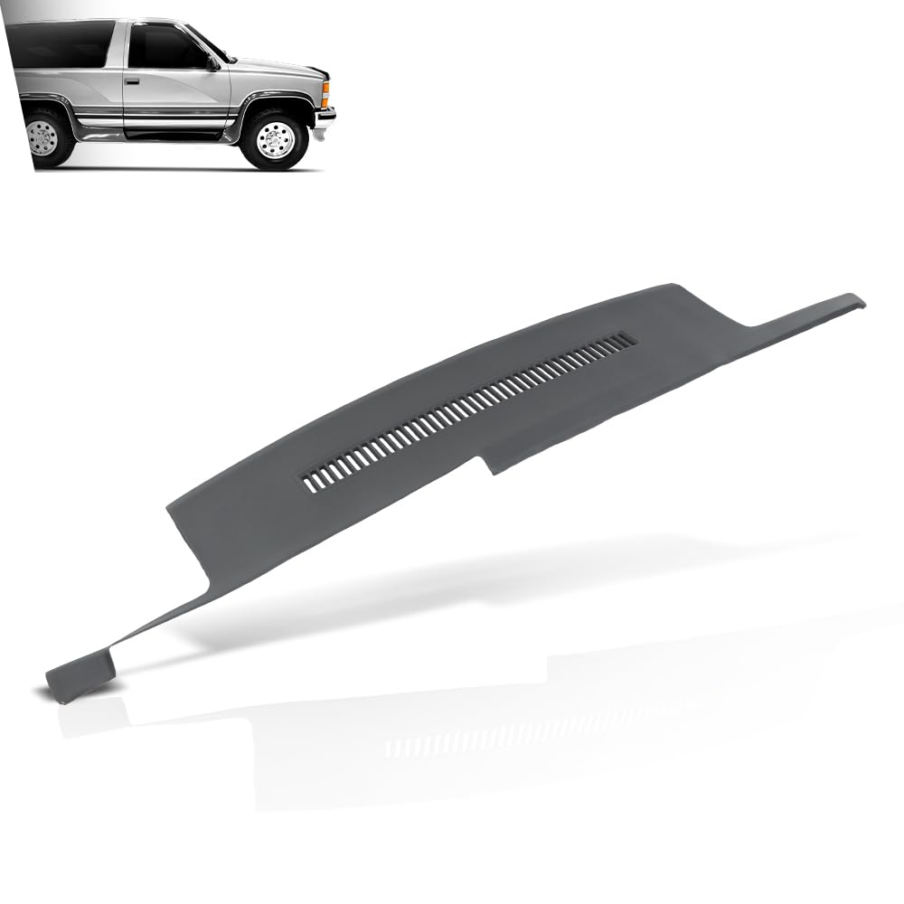 G-PLUS TPE Dash Cover Dashboard Panel Compatible with Chevy & GMC C1500 C2500 C3500 K1500 K2500 K3500 Suburban Yukon 1989-1994 Instrument Panel Cover Gray