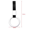 G-PLUS JDM Tsurikawa Ring Round Subway Train Bus Car Handle Hand Straps Drift Charm, Rear Bumper Warning Ring (White)