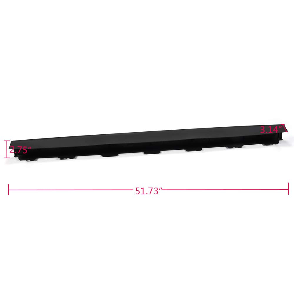 G-PLUS Top Rear Tailgate Moulding Trim Compatible for 2007-2010 Ford Explorer Sport Trac Black Replace # 7A2Z-7840602-BA 51.73" Length
