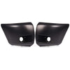 G-PLUS Front Bumper End Compatible With 2007-2013 Chevy Silverado 1500 Front Right and Left Side Primed Face Bar Cap With Fog Llights Hole GM1004147 GM1005147