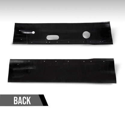G-PLUS Engine Well Frame Rail Splash Shields Seals Compatible with Dodge Trucks D Series 2WD 1972-1981 Black