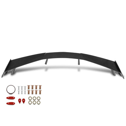 G-PLUS Rear High Wing Trunk Spoiler Compatible with Chevy Corvette C8 Models 2020-2024 Carbon Fiber Black