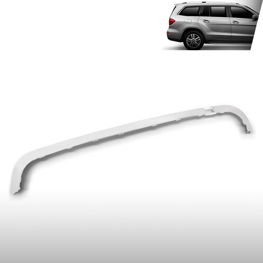 G-PLUS Rear Upper Bumper Face Bar Trim Molding Compatible with Benz GL350 GL450 GL550 2013-2016 1668851001, 1668851274 Silver