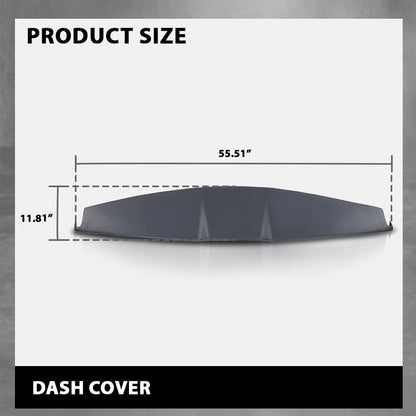 G-PLUS Dash Cover Compatible with Ford Mustang Base Model 2005-2009 Dark Gray