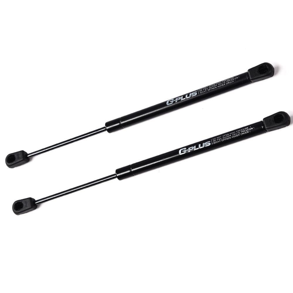G-PLUS 13.3 Inches 80lb/380N Gas Hood Struts Gas Shock Lift Supports Compatible with Ford F150 F250 Expedition 1997-2006 Matt Black Front Hood Gas Spring
