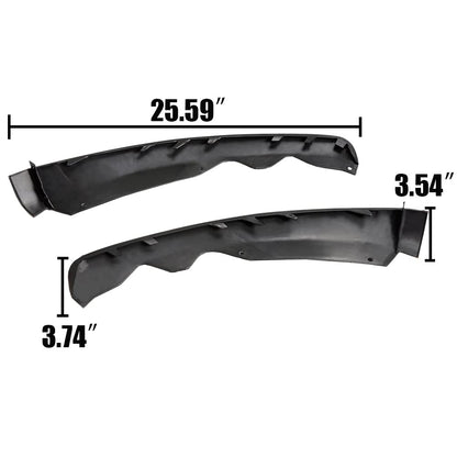 G-PLUS Air Dam Deflector 2 PCS Compatible with Ford Fusion 2013 2014 2015 2016 Front Bumper Lower Valance Panel Driver & Passenger Side Replace OEM FO1017101