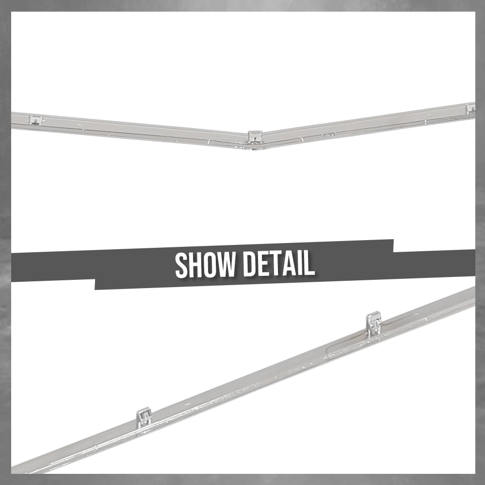 G-PLUS Front Bumper Cover Molding Compatible with Benz E350 E550 Base Convertible 2-Door 2011-2013 Fit Benz E350 E550 Base Coupe 2-Door 2010-2013 2078852321, MB1044106 Silver