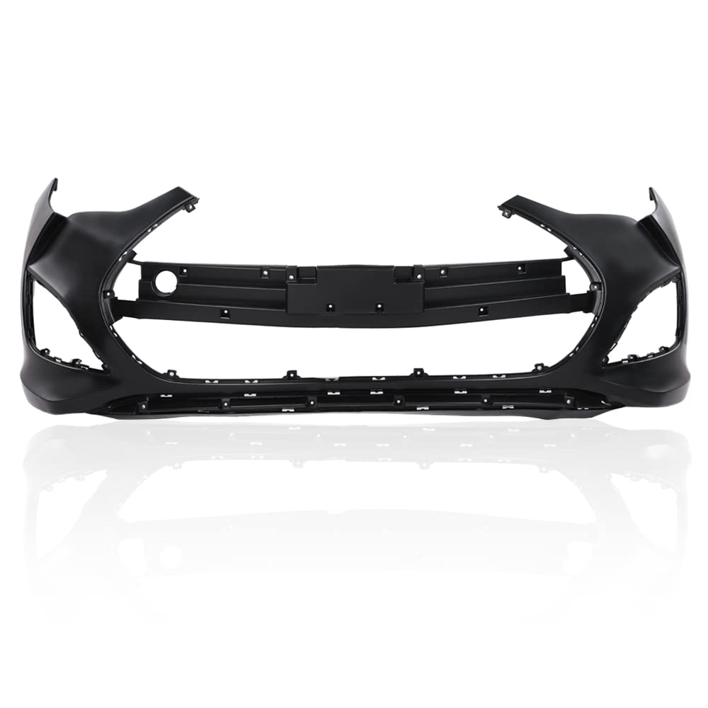 G-PLUS Bumper Cover Fascia Compatible with Hyundai Veloster 2013 2014 2015 2016 2017 Black Front Primed Bumper Cover 865112V500 HY1000194