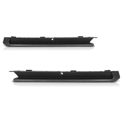 G-PLIS Bumper Trim w/Fog Light Hole Front LH and RH Compatible with Volkswagen Jetta Wolfsburg Edition 2015-2018 5C6807234A9B9, 5C6807233A9B9, VW1039137, VW1038137 Black