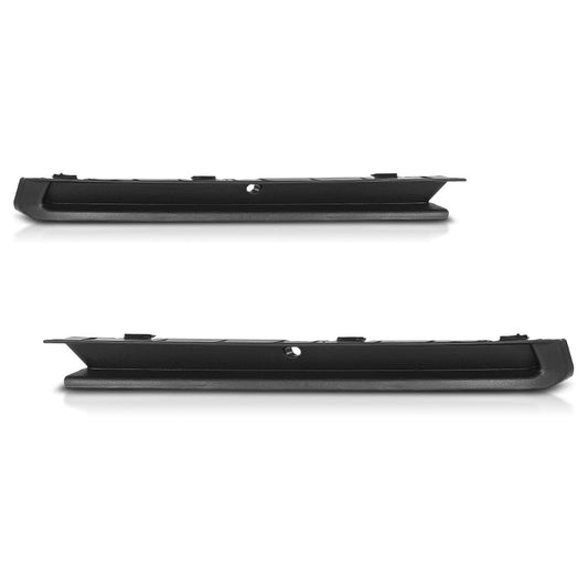 G-PLIS Bumper Trim w/Fog Light Hole Front LH and RH Compatible with Volkswagen Jetta Wolfsburg Edition 2015-2018 5C6807234A9B9, 5C6807233A9B9, VW1039137, VW1038137 Black