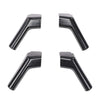 G-PLUS RV Rain Gutter Spout Long Version Left and Right Black Gutter Spout 3 1/2" Long 4pcs