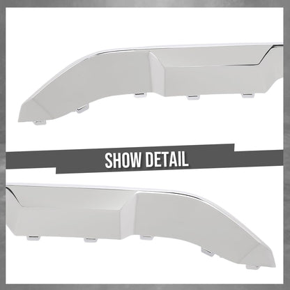 G-PLUS Rear Bumper Trim Lower Molding Compatible with Benz GLE550 GLE550e 4Matic 2016-2018 Fit Benz GLS450 GLS550 4Matic 2017-2019 1668857622, MB1144127 Silver