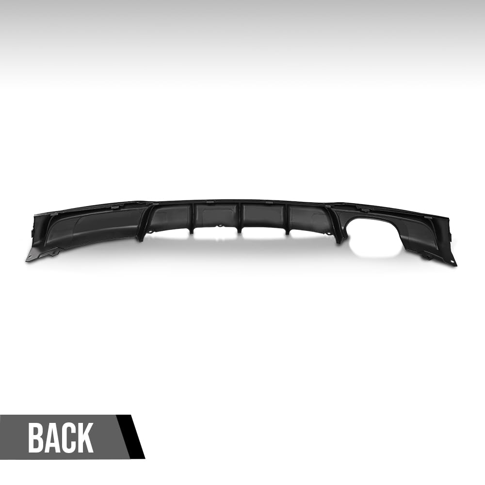 G-PLUS Rear Diffuser Compatible with BMW 3 Series F30 F31 M Sport Model 2012-2019 Only Fit Model with M Sport Bumper, Not Fit Regular Bumper Rear Bumper Diffuser Lip Glossy Black