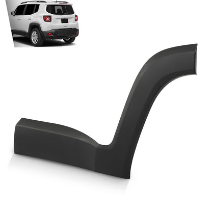 G-PLUS Rear Left Driver Side Door Molding Fender Flare Trim Compatible with Jeep Renegade 2015-2021 Wheel Opening Molding Arch Trim 5VX87LXHAA, CH1504109 Black
