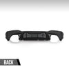 G-PLUS Rear Diffuser Compatible with BMW G30 G31 G38 5 Series 2017-2023 with M Sport Bumper Only, NOT Fit Rectangle Exhaust Tips On M550i Model, Rear Bumper Diffuser Gloss Black