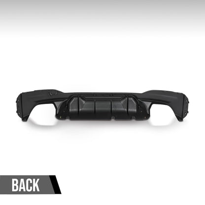 G-PLUS Rear Diffuser Compatible with BMW G30 G31 G38 5 Series 2017-2023 with M Sport Bumper Only, NOT Fit Rectangle Exhaust Tips On M550i Model, Rear Bumper Diffuser Gloss Black