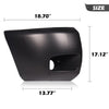 G-PLUS Front Bumper End Compatible With 2007-2013 Chevy Silverado 1500 Front Right and Left Side Primed Face Bar Cap With Fog Llights Hole GM1004147 GM1005147