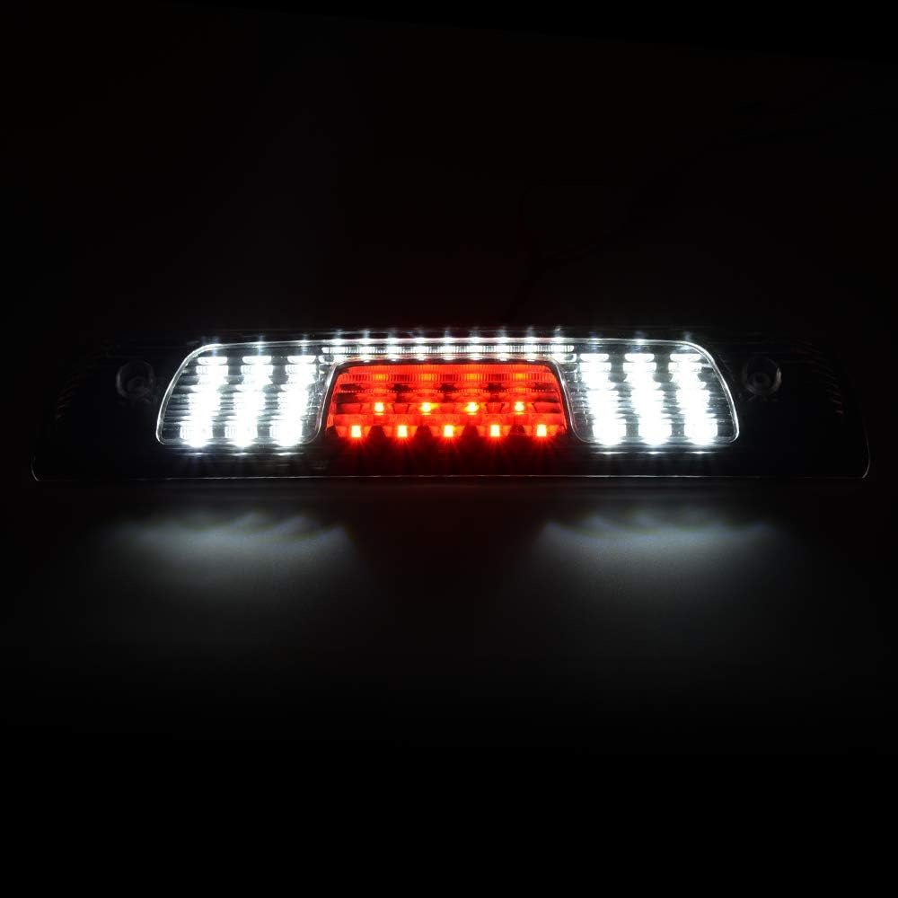 G-PLUS LED 3rd Third Brake Light Compatible with Chevy Silverado GMC Sierra 1500 2500 HD 3500 HD 2014-2018 High Mount Brake Light(Black Housing Clear Lens) 23509162, 20979071