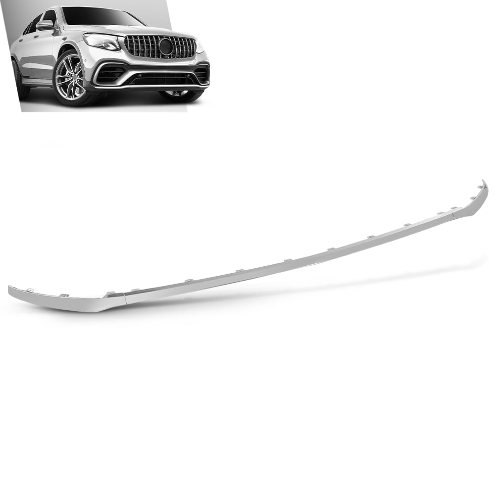 G-PLUS Front Bumper Chrome Tirm Moulding Set 3Pcs Compatible with Benz GLC W253 GLC300 GLC250 GLC43 AMG 2016-2019 2538852700