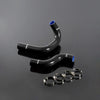 G-PLUS Silicone Radiator Coolant Hose Kit Clamps Compatible With NISSAN DATSUN 240Z L24 2.4L 1970 1971 1972 1973 Black 2PCS