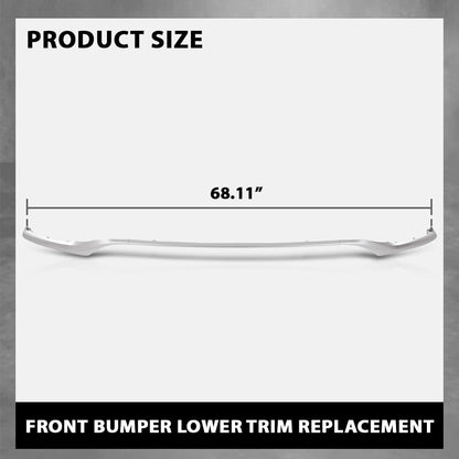 G-PLUS Front Bumper Lower Trim Molding Chrome, Compatible with Toyota Camry SE XSE 2021-2024 Only 5312206130, 5312406260, 5312306190, TO1046115, TO1047115
