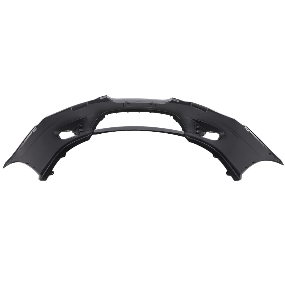 G-PLUS Front Bumper Cover Compatible with Hyundai Tiburon 2005-2006 Black Primed w/Fog Light Holes Replacemnet for 865112C500 HY1000153