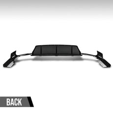 G-PLUS Rear Diffuser for BMW G06 X6 2020-2024 M Sport Bumper Gloss Black Close-up View