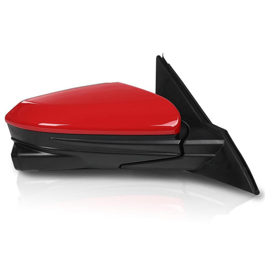 G-PLUS Power Heated View Camera Side Mirror w/ 11-Pin Right Passenger Side Compatible with Honda Civic Sedan 2016-2020 Manual Folding Red 76208-TBC-A02ZA HO1327107