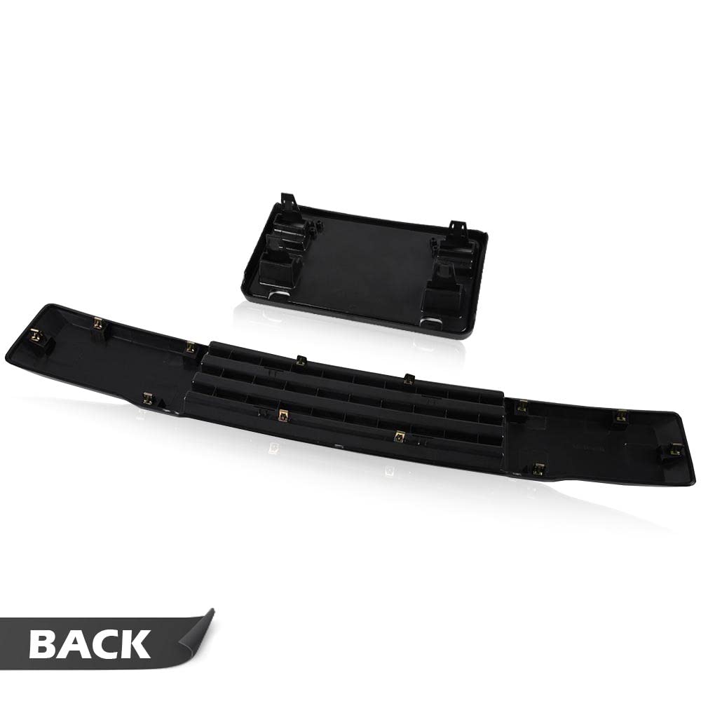G-PLUS Front Bumper & License Plate Bracket Compatible with Ford F150 2015-2017 Grille Trim Panel and License Plate Mount Fascia Cover Set,Not Fit Ecoboost Powered F150 FL3Z-17E810-AA FL3Z-17A385-A