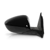 G-PLUS Power Mirror Right Passenger Side Compatible with Honda Accord Sedan 2018-2022 1.5L 76208TVAA02 76201TVAA01ZJ HO1321328 Glossy Black 3-Pin Manual Folding