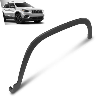 G-PLUS Front Right Fender Flare Compatible with Jeep Cherokee 80th Anniversary 2021 Fit Jeep Cherokee Altitude 2019-2023 Fit Jeep Cherokee Latitude Lux 2021-2022 Wheel Opening Molding Arch Trim Black