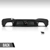G-PLUS Rear Diffuser Compatible with BMW G30 G31 G38 5 Series 2017-2023 with M Sport Bumper Only Not Fit M550i Model Not Fit Model with Regular Non-M Sport Bumper Rear Diffuser Lip Glossy Black