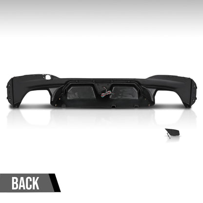 G-PLUS Rear Diffuser Compatible with BMW G30 G31 G38 5 Series 2017-2023 with M Sport Bumper Only Not Fit M550i Model Not Fit Model with Regular Non-M Sport Bumper Rear Diffuser Lip Glossy Black