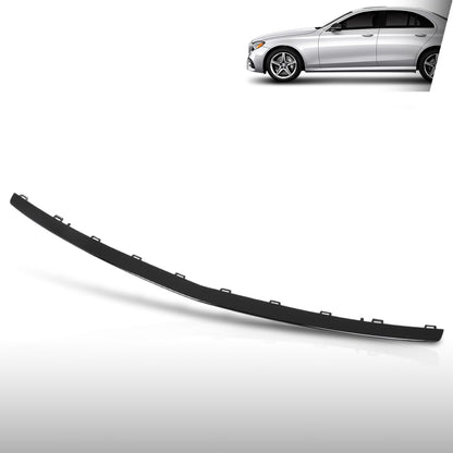 G-PLUS Front Bumper Face Bar Trim Molding Step Pad Fit Benz E43 AMG 4Matic 2017-2018, Fit Models w/o AMG Carbon Fiber Package, With AMG Styling Package and Night Package 2138857800 Glossy Black