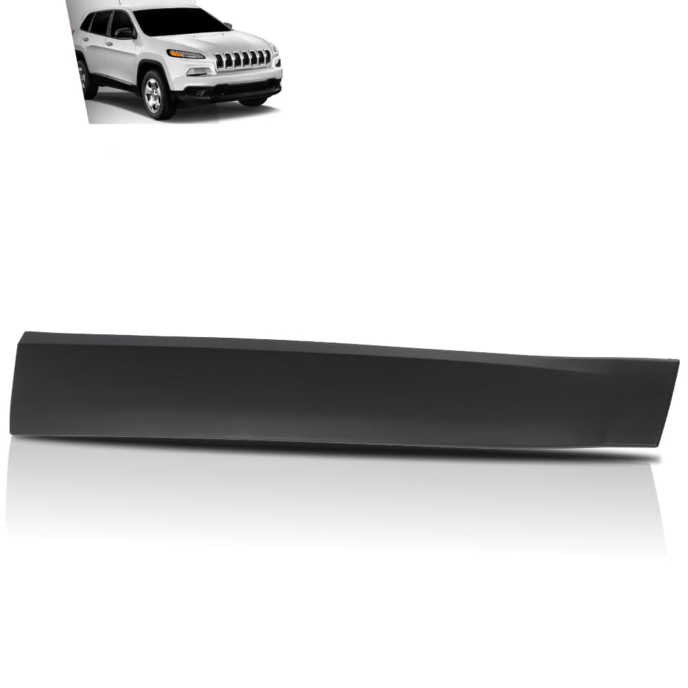 G-PLUS Front Passenger Side Door Molding Compatible with Jeep Cherokee 2014-2018 Black 6VX66RXFAC