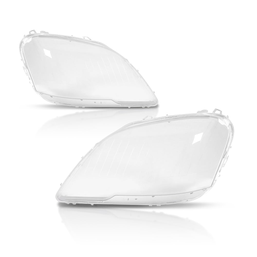 G-PLUS Headlight Lens Cover Compatible with Benz ML-Class W164 ML350 2009-2011 Left & Right Front Headlamp Lens Cover Clear